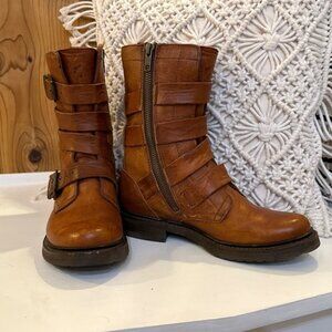 Frye Veronica Tanker Strappy Boots